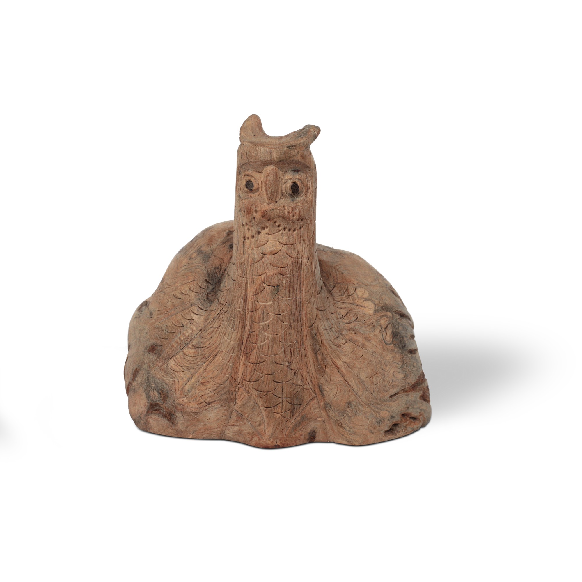 Figur 'Eule' aus Holz, Ø 7,5 cm, H 7 cm von fischer's lagerhaus