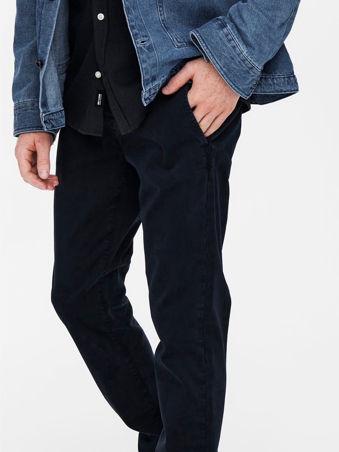 ONSPETE Slim Fit Chino Hose Dark Navy