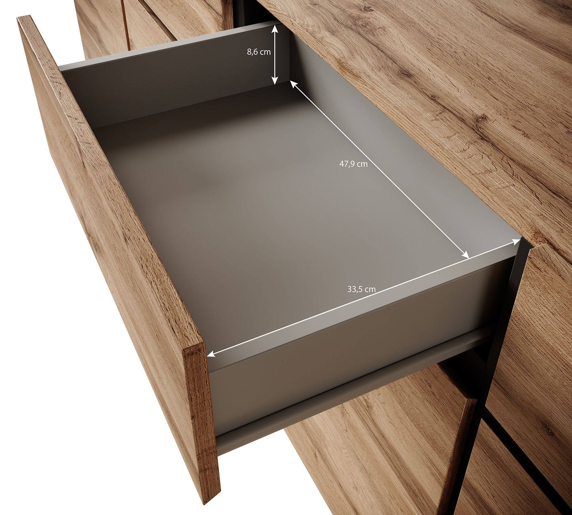 Cainan - Dressoir - Groen - 225x40x78 cm