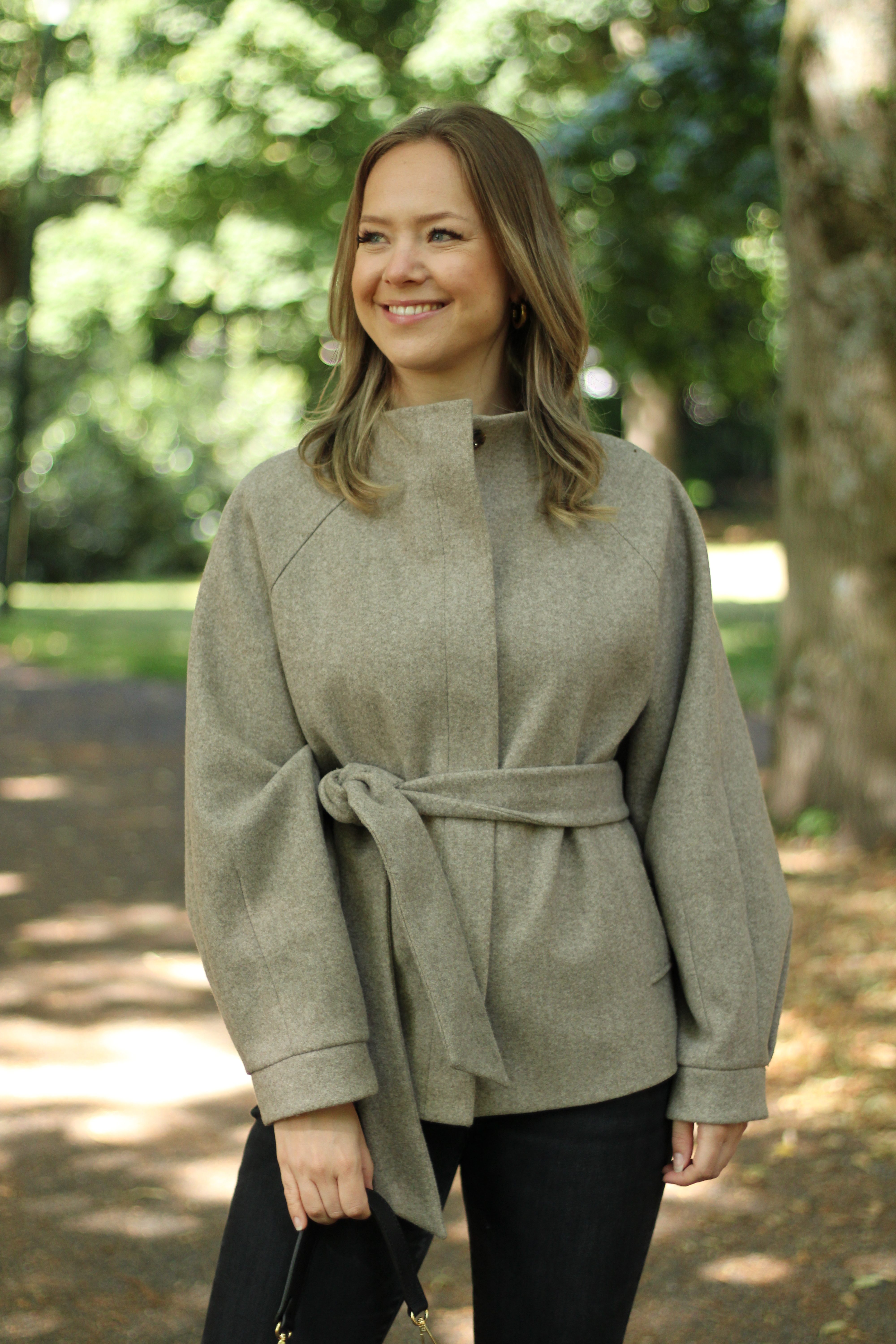 Rino & Pelle - Cornelia Short Coat With Collar - Toffee Melange