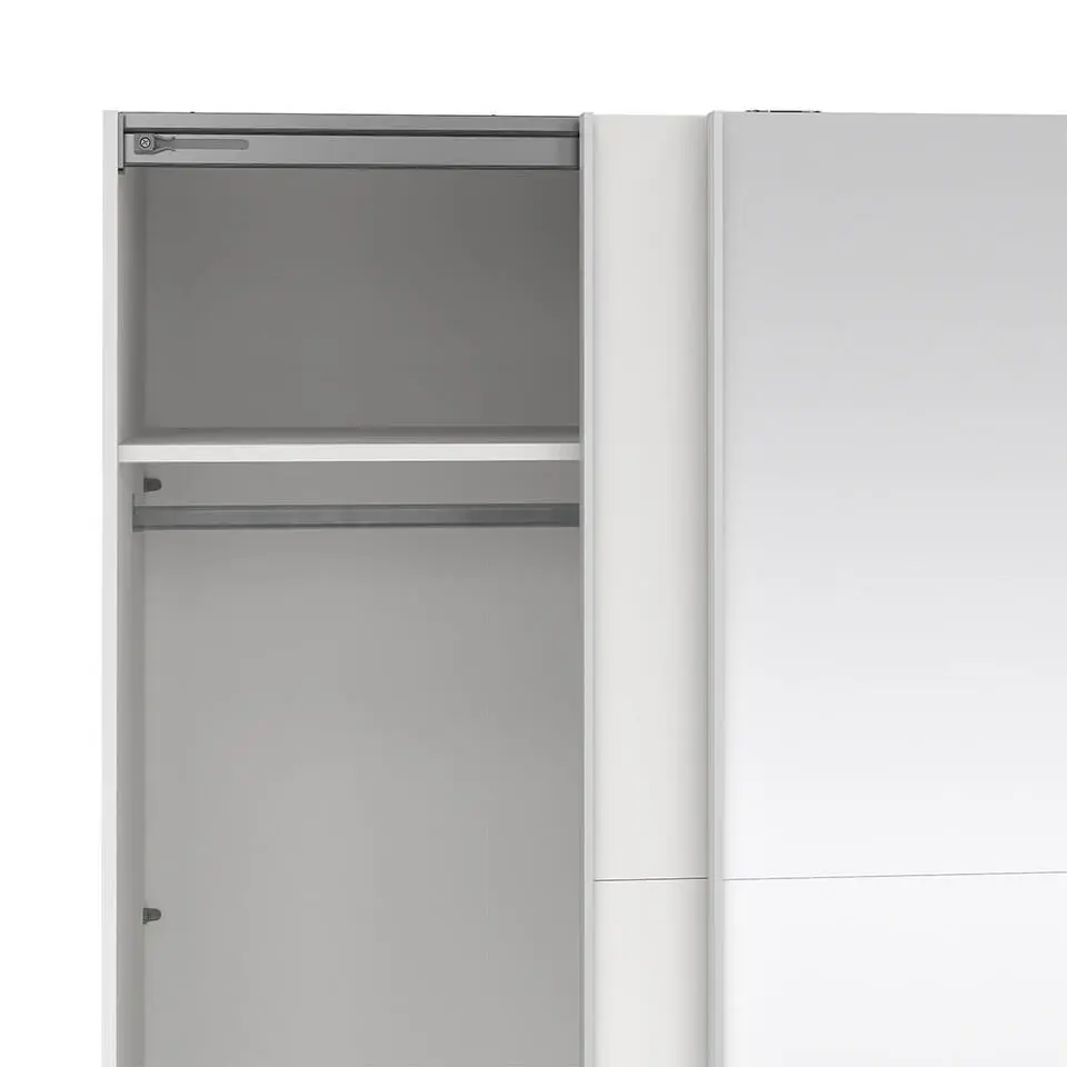 Hioshop Como schuifdeurkast 2 deuren 180x200cm wit