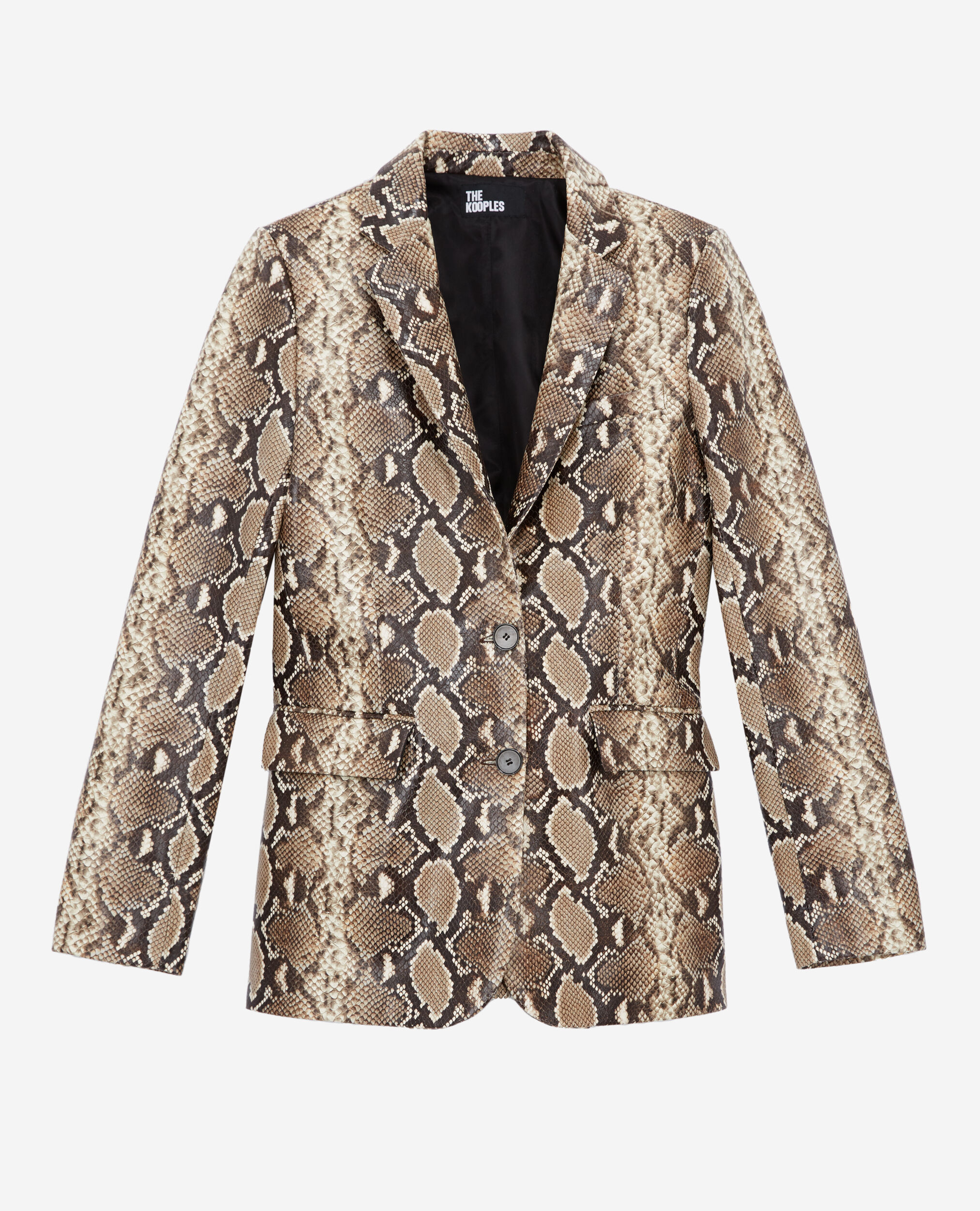 Veste en cuir python