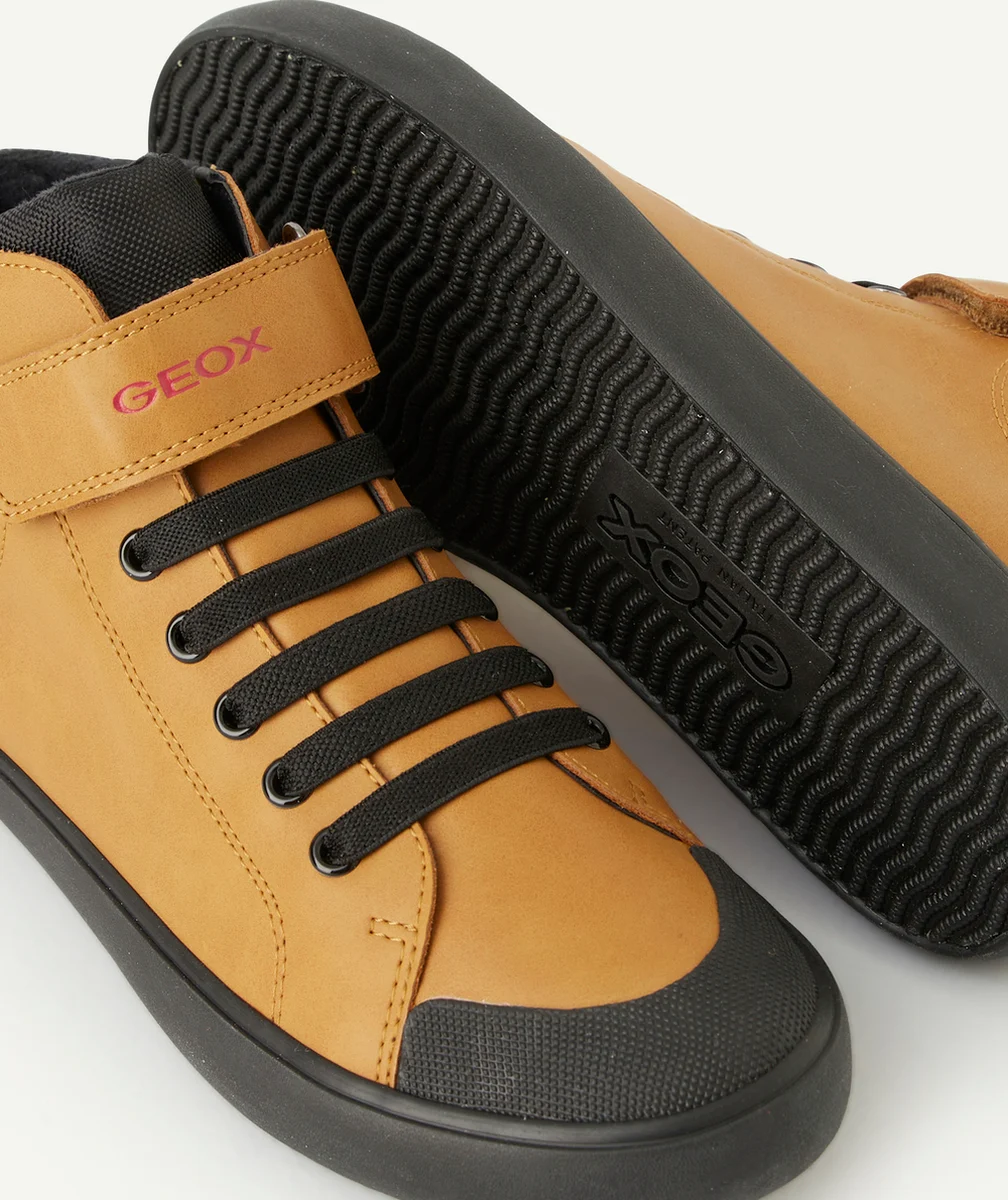 GEOXBASKETS MONTANTES GISLI GARÇON JAUNE CAMEL