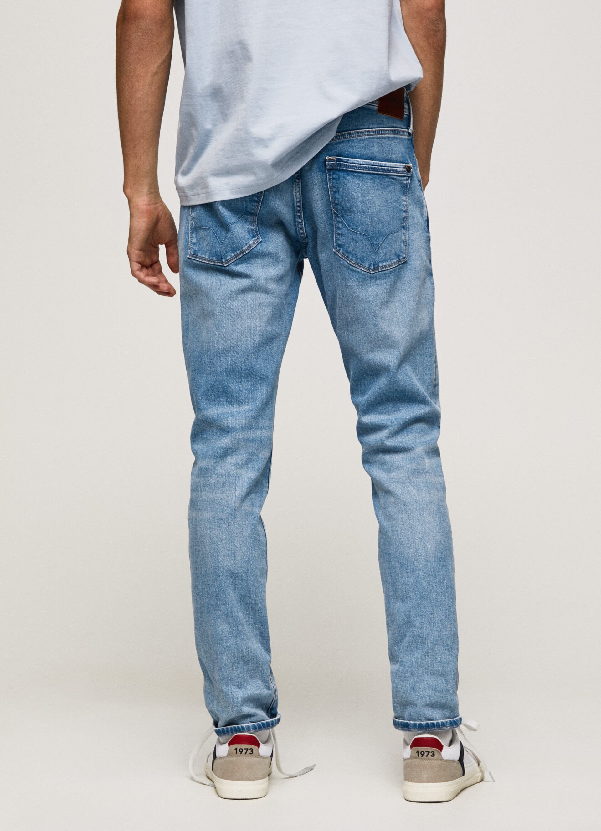 Calça jeans Stanley, corte e cintura regulares - jeans