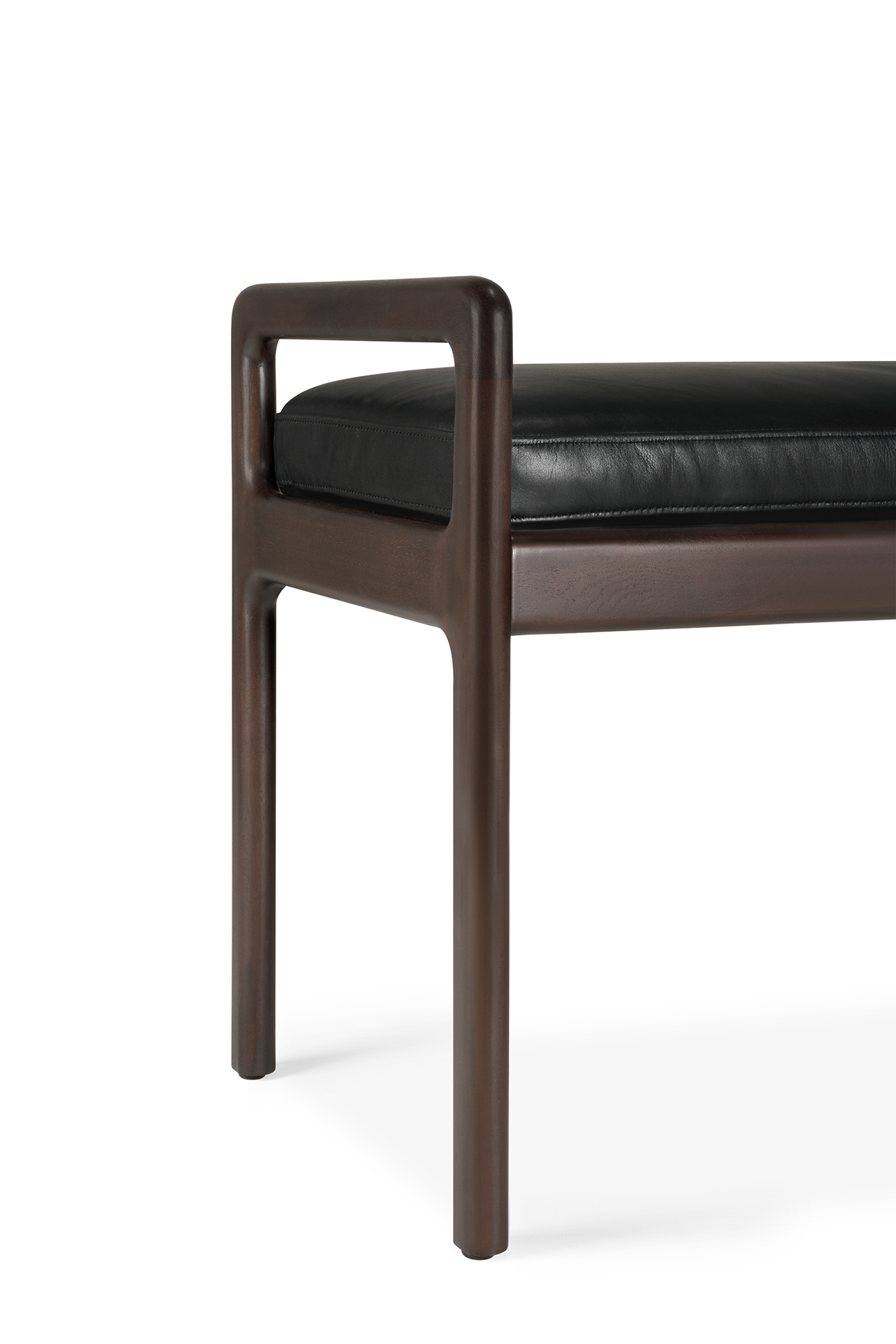 Ethnicraft - Jack bank 150 - zwart leer