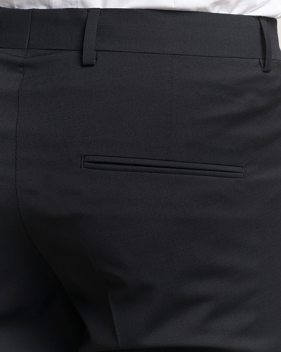 Oscar Jacobson Denz Wool Blend Trousers Black