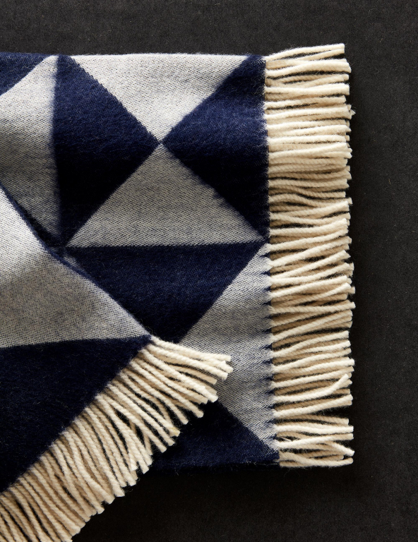 Verpan Mirror Throw plaid 198x130 blauw