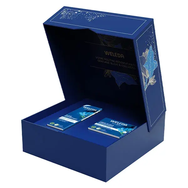 Kit de presente Weleda Blue Gentian Routine: Creme de dia 40ml e Elixir 30ml