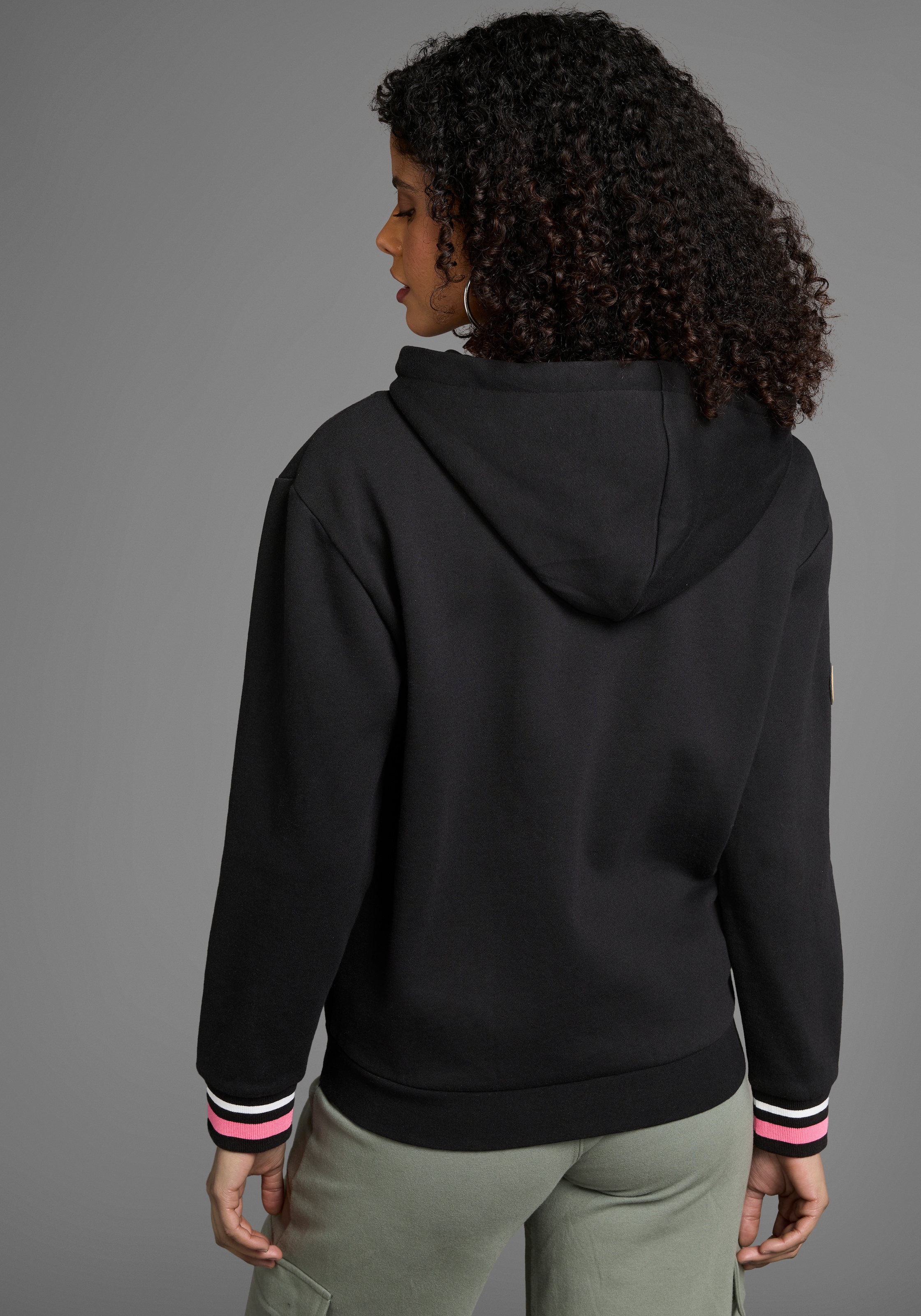 KangaROOS Kapuzensweatjacke , mit Neon-Details