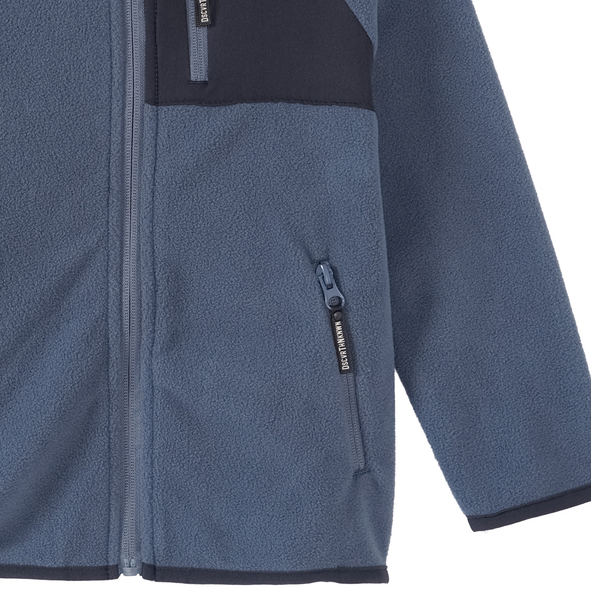 Topolino Kinder Fleecejacke mit Kapuze blau