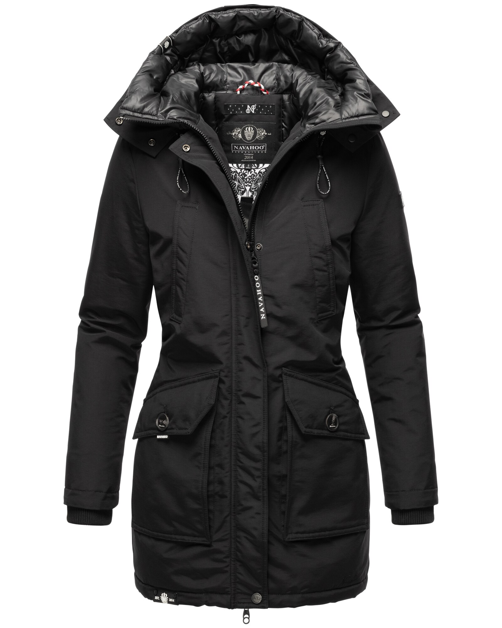 NAVAHOO Damen Winterjacke Wasserdichter Wintermantel Parka Warm gefüttertet Blizzardstorm