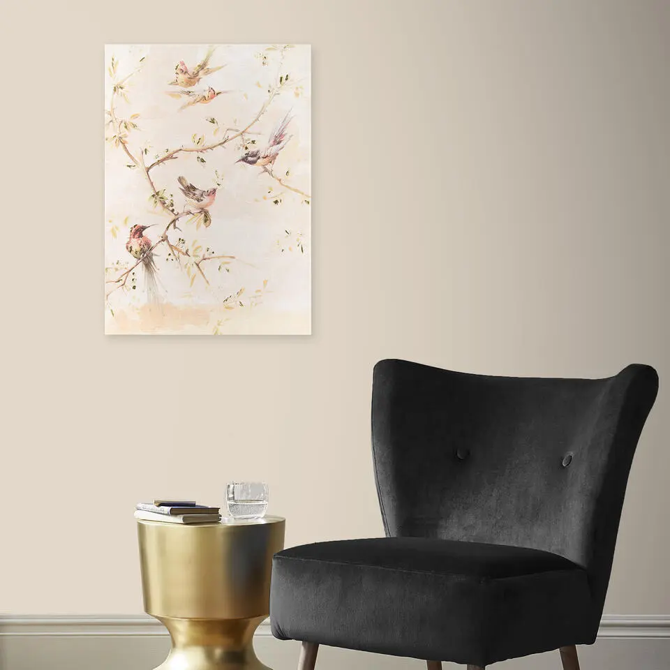 Art for the Home Canvas Geschilderde Details Sunset Birds 70x50cm