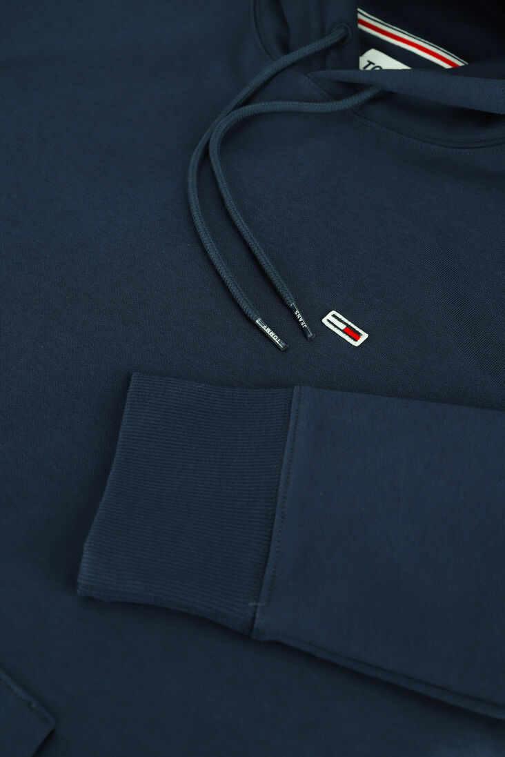 TOMMY JEANS blauwe tommy jeans sweater tjw regular fleece hoodie