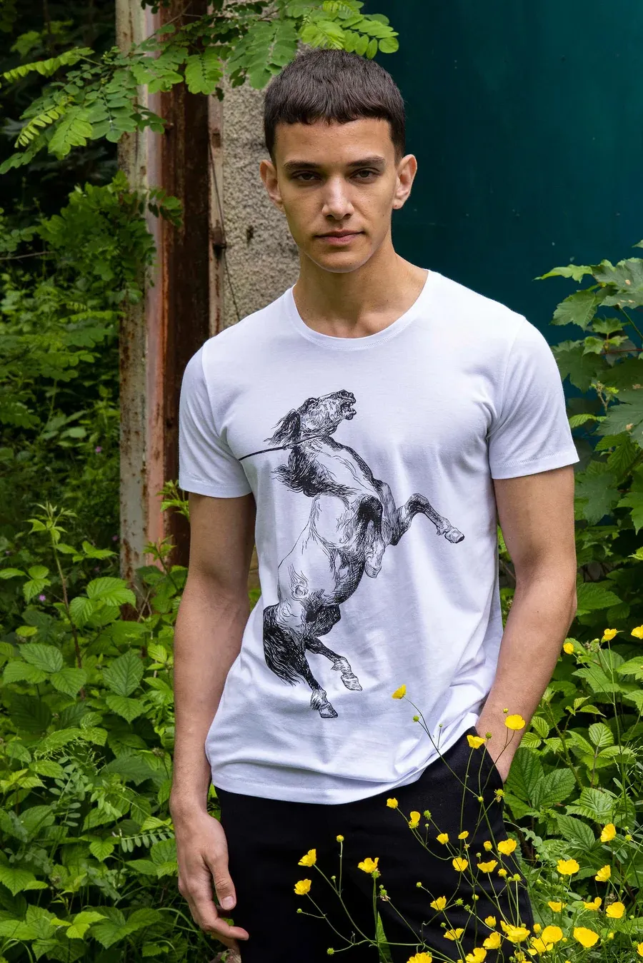 T-Shirt imprimé cheval Misericordia