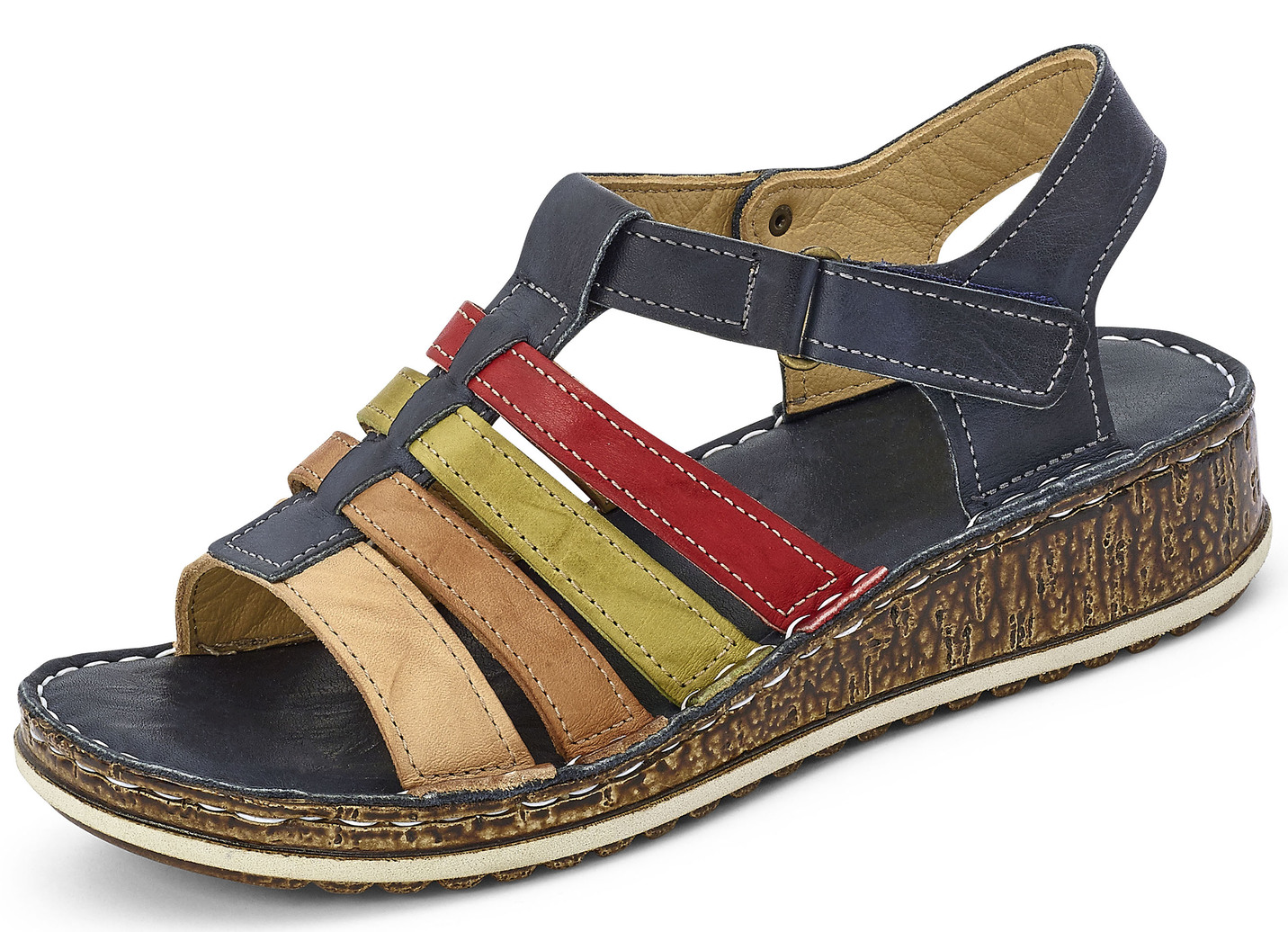Gemini Riemchen-Sandalette mit praktischem Klettverschluss
