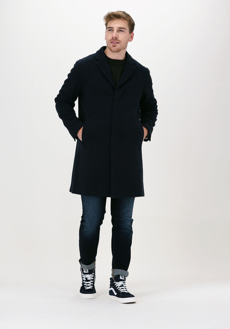 SELECTED HOMME donkerblauwe selected homme mantel hagen w coat b dark