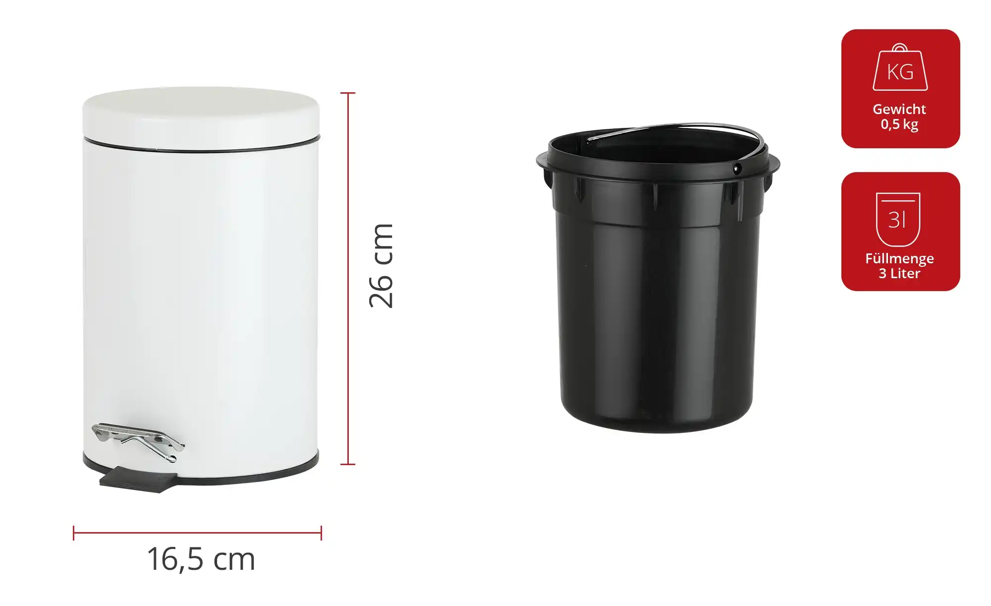 KHG Kosmetikeimer 3 l