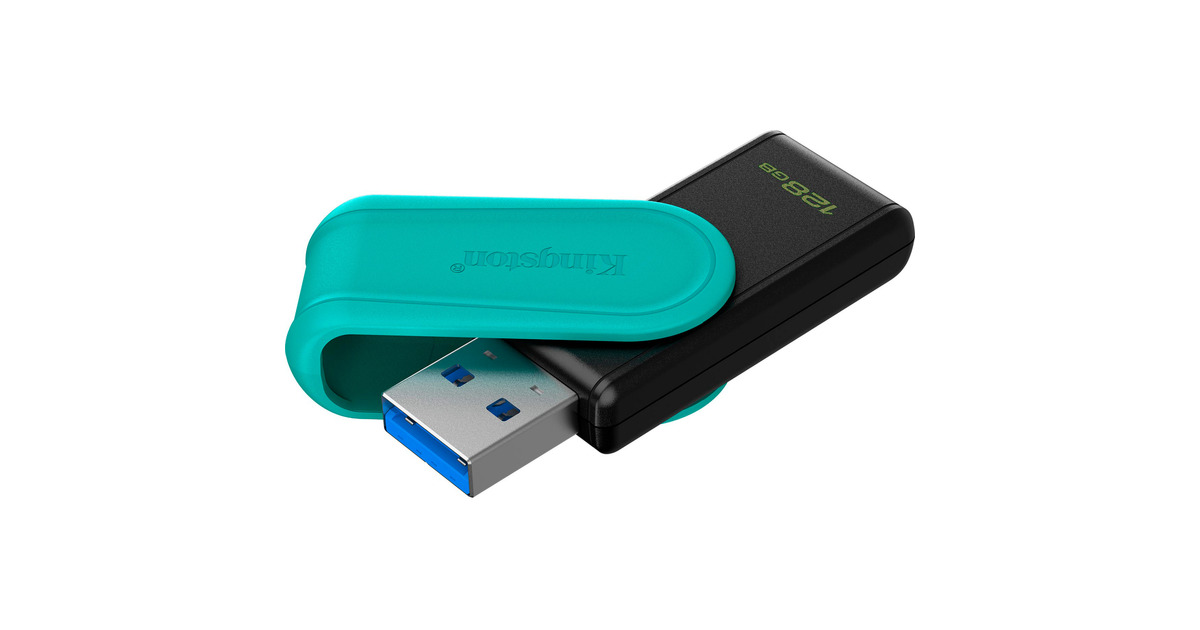 KingstonDataTraveler Exodia S 128 GB usb-stick  (Zwart/lichtblauw, DTXS/128GB)