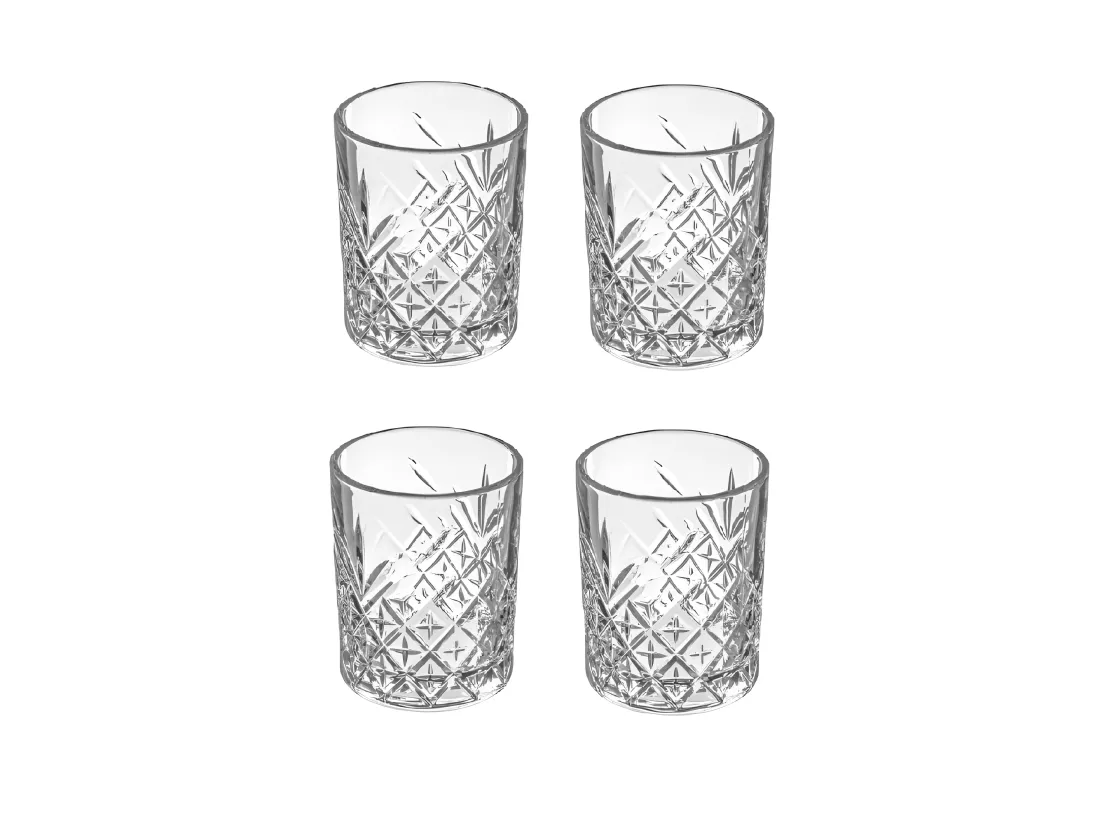 Lot de 4 verres à whisky - 34 cl
