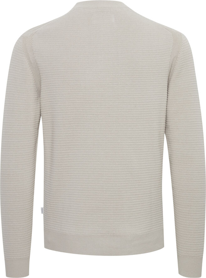 Casual Friday CFKARL 0065 structured crew neck kn Chateau gray