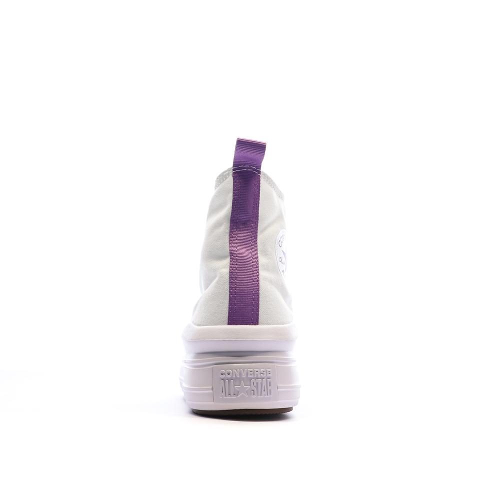 Converse Baskets Blanches/Violettes Femme Converse All Star Move