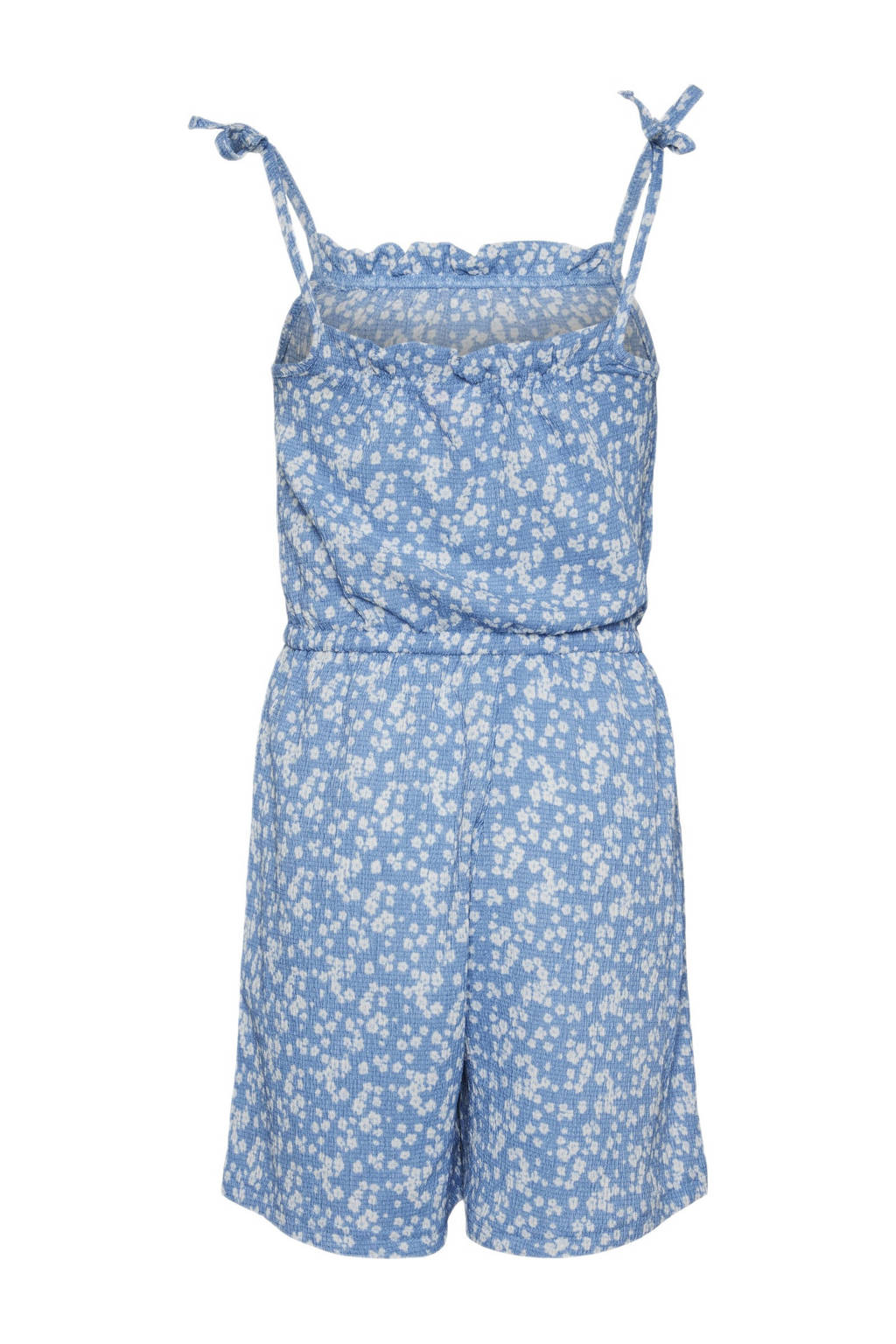 VERO MODA GIRL playsuit VMHAYA met all over print blauw/wit