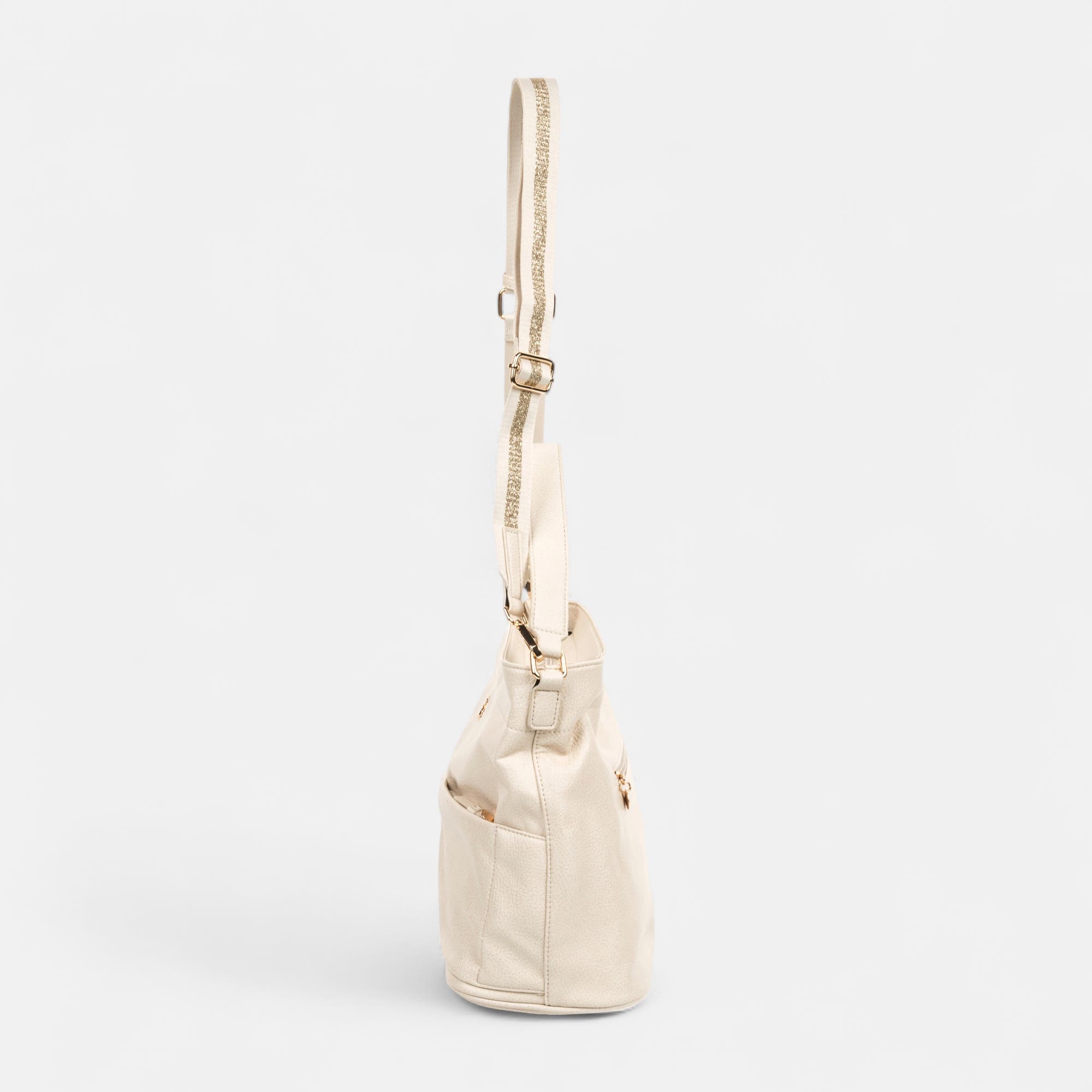 Sac de shopping beige