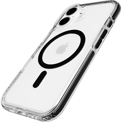 Tech21 iPhone 16 cover – transparent/sort