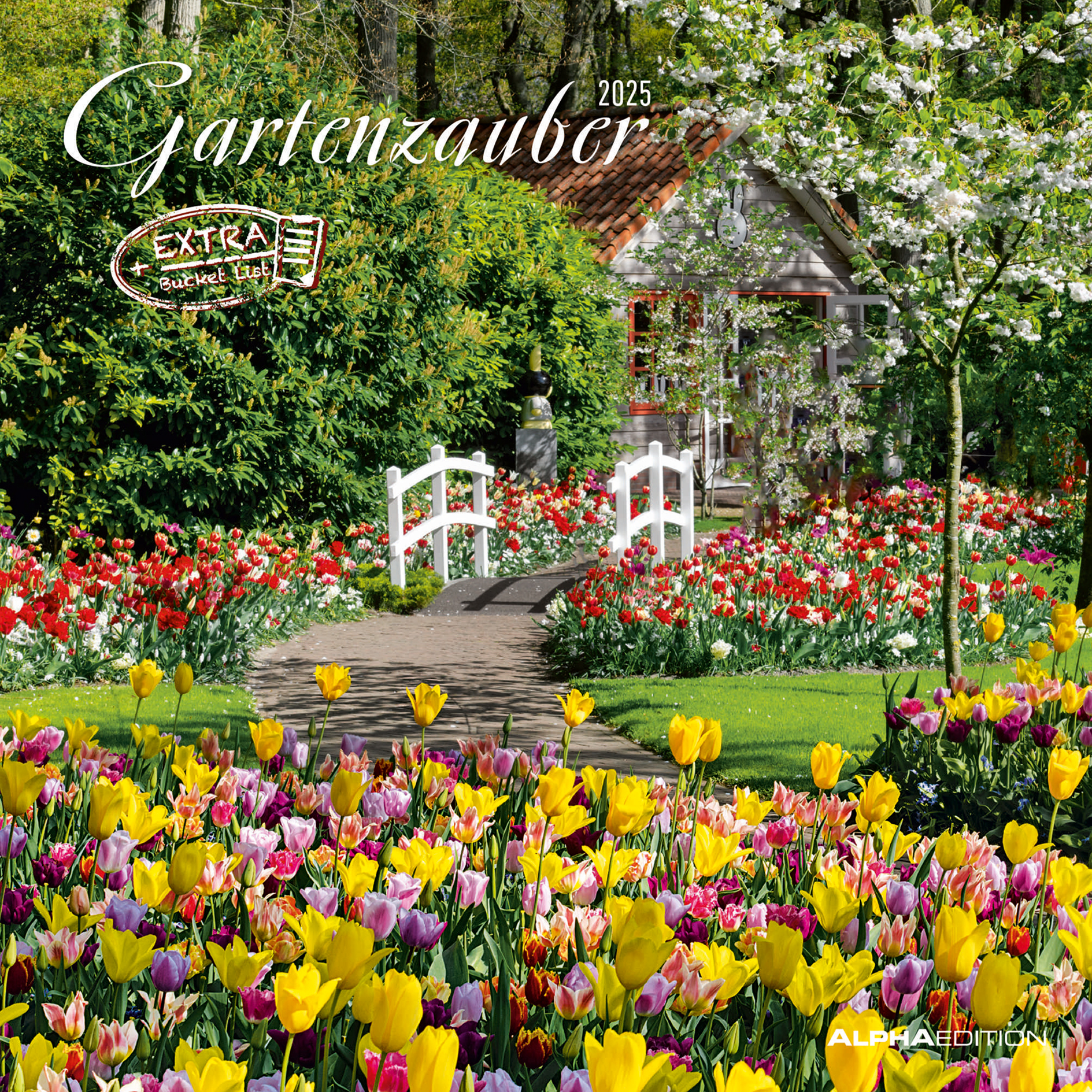 Broschürenkalender 2025 - Gartenzauber - 30x30 cm