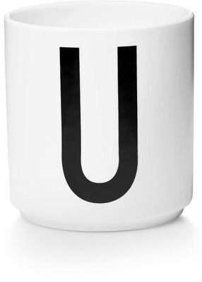 Design Letters Kopp Porselen U, Hvit