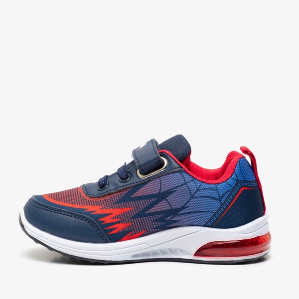 Spider-Man jongens sneakers met lichtjes blauw