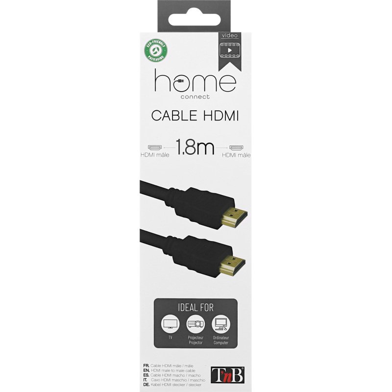 T'nB Câble HDMI A mâle/mâle - 1,8 m