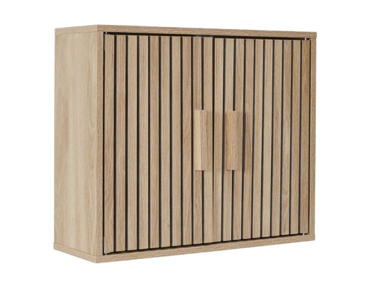 THE HOME DECO FACTORY - Elément suspendu Armoire murale 2 portes saulk en bois - marron