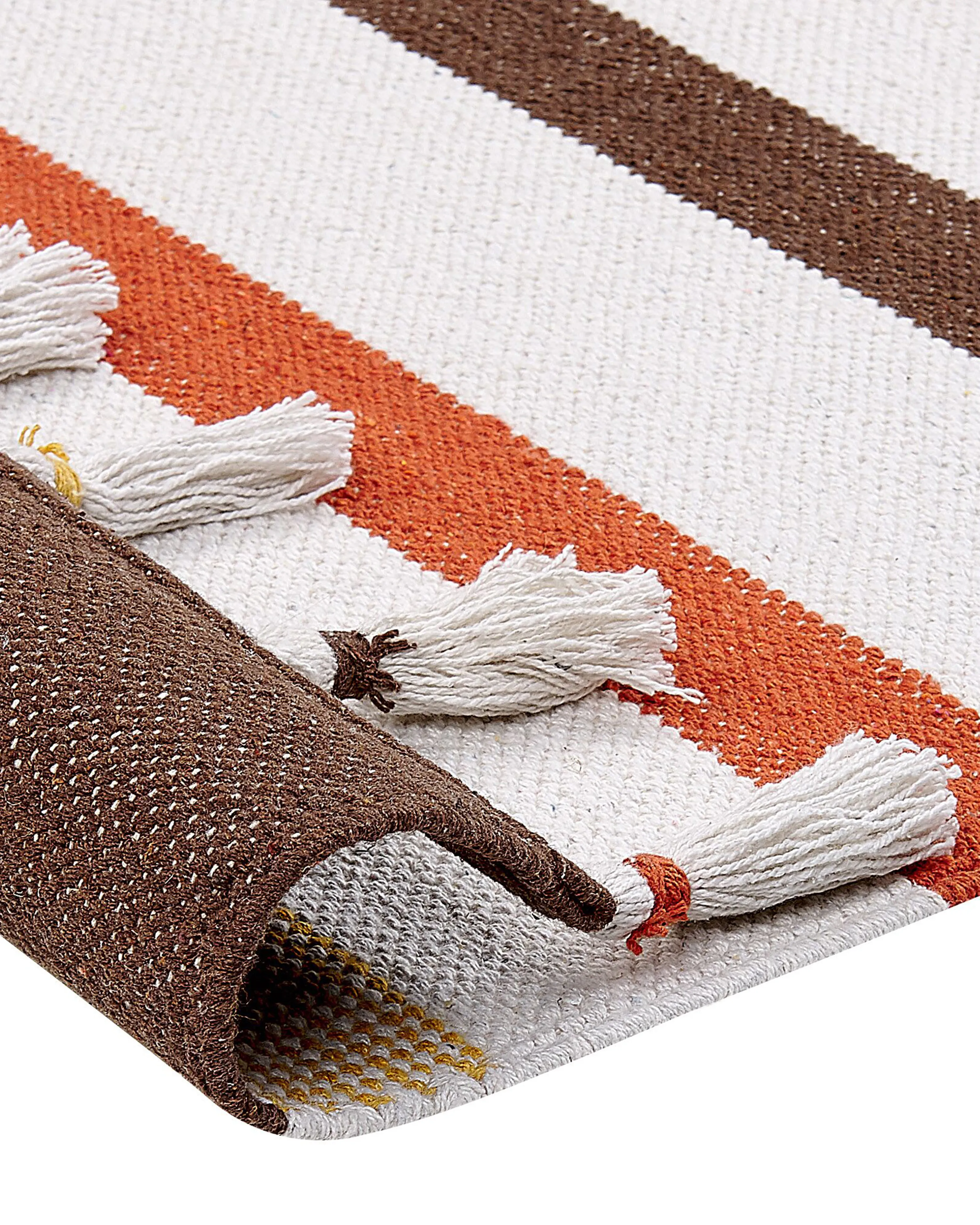 Vloerkleed HISARLI Bruin 160 x 230 cm Katoen