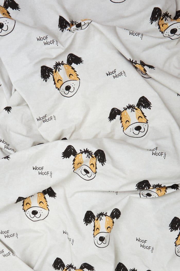 Atelier Veritas-Katoenen stof honden woof - per meter
