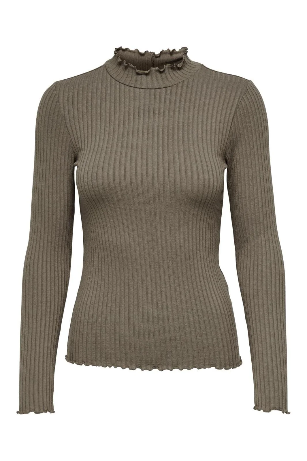 JDY Jdyfransiska Life L/S Hi-Nck Top Jr 4048249 walnut