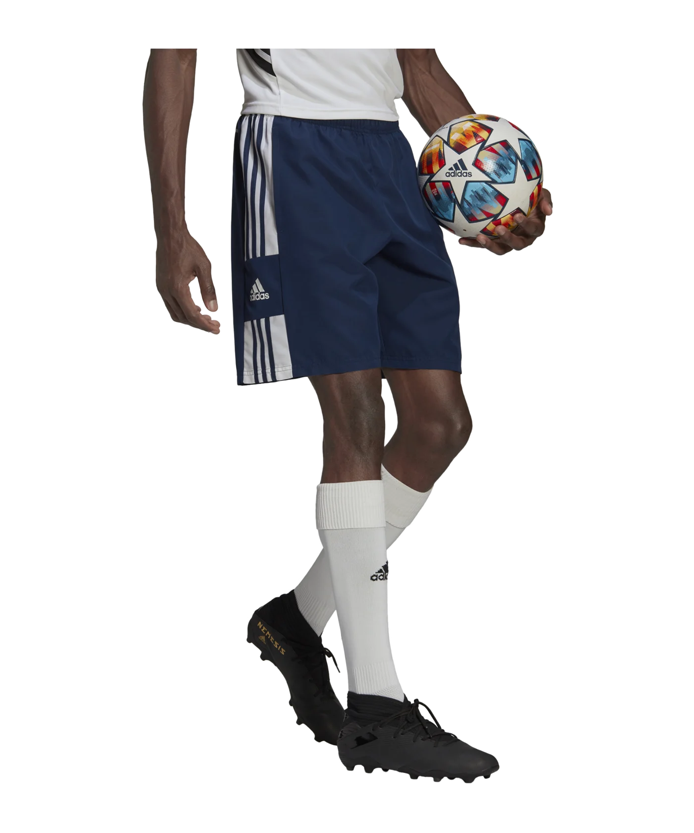 adidas Squadra 21 Short Dunkelblau Weiss