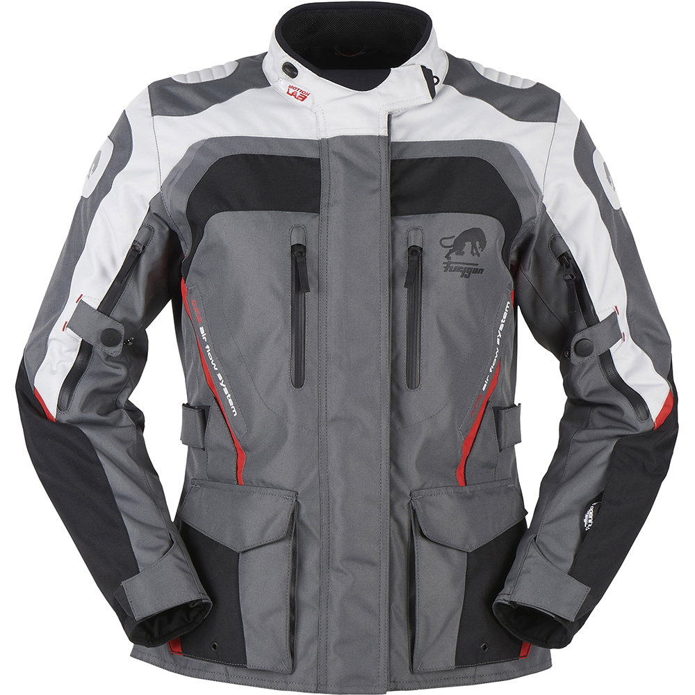 Furygan - Veste femme Apalaches Lady Noir / Gris / Rouge
