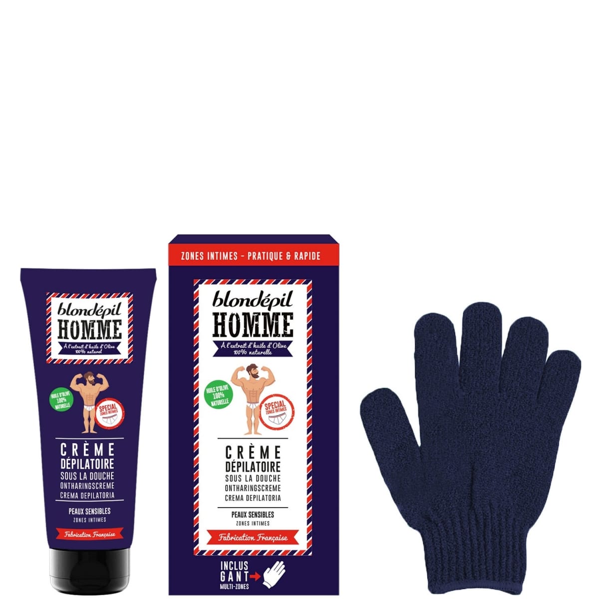 Blondépil Homme Blondépil Homme Crème Dépilatoire Sous la Douche - Zone Intimes