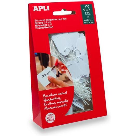 Etiquette à fil 28 x 43 mm Apli - Boîte de 100