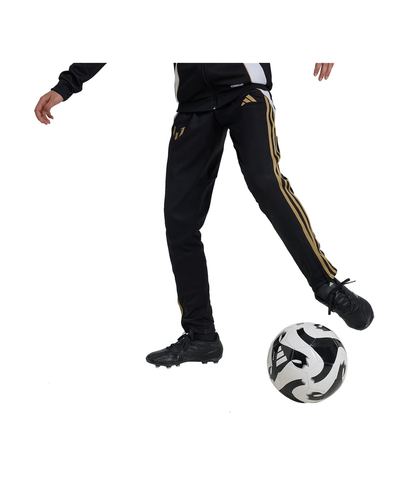 adidas Messi Trainingshose Kids Schwarz