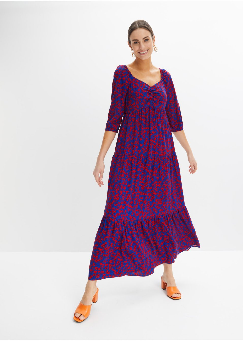 Robe longue en viscose