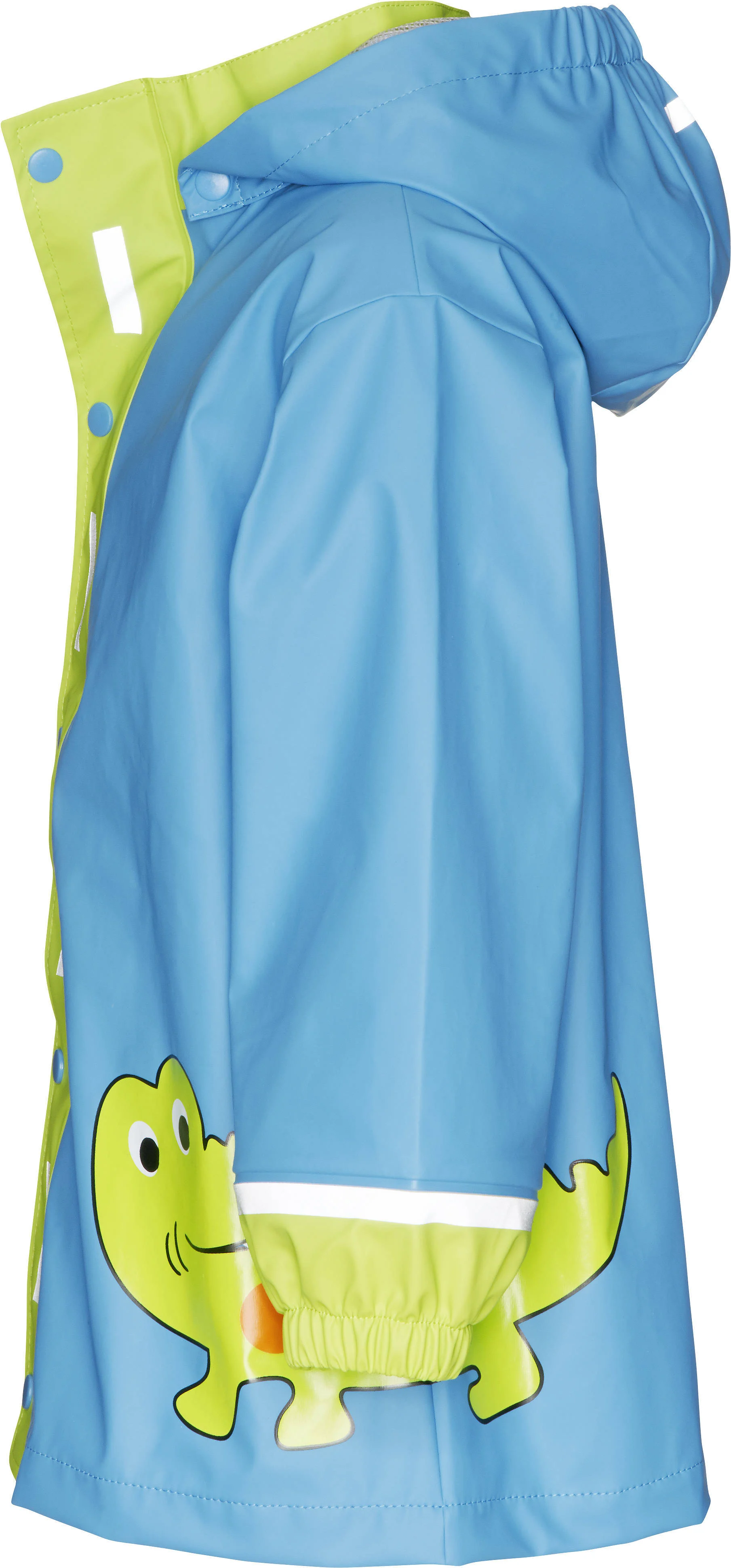 Playshoes regenjas Crocodile lichtblauw/groen