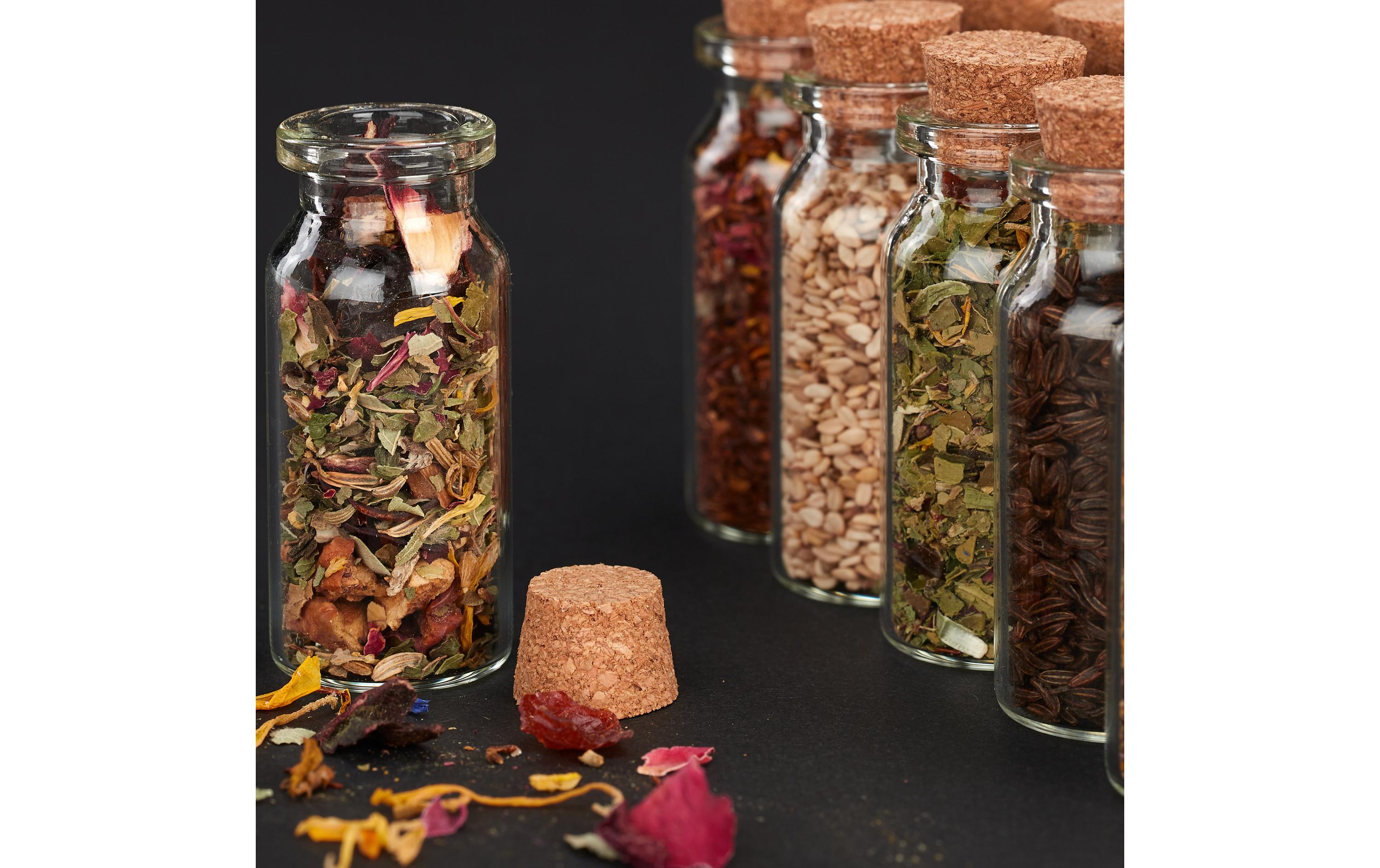 Einmachflasche 10 ml, 60 StückMini Glasflaschen mit Korken