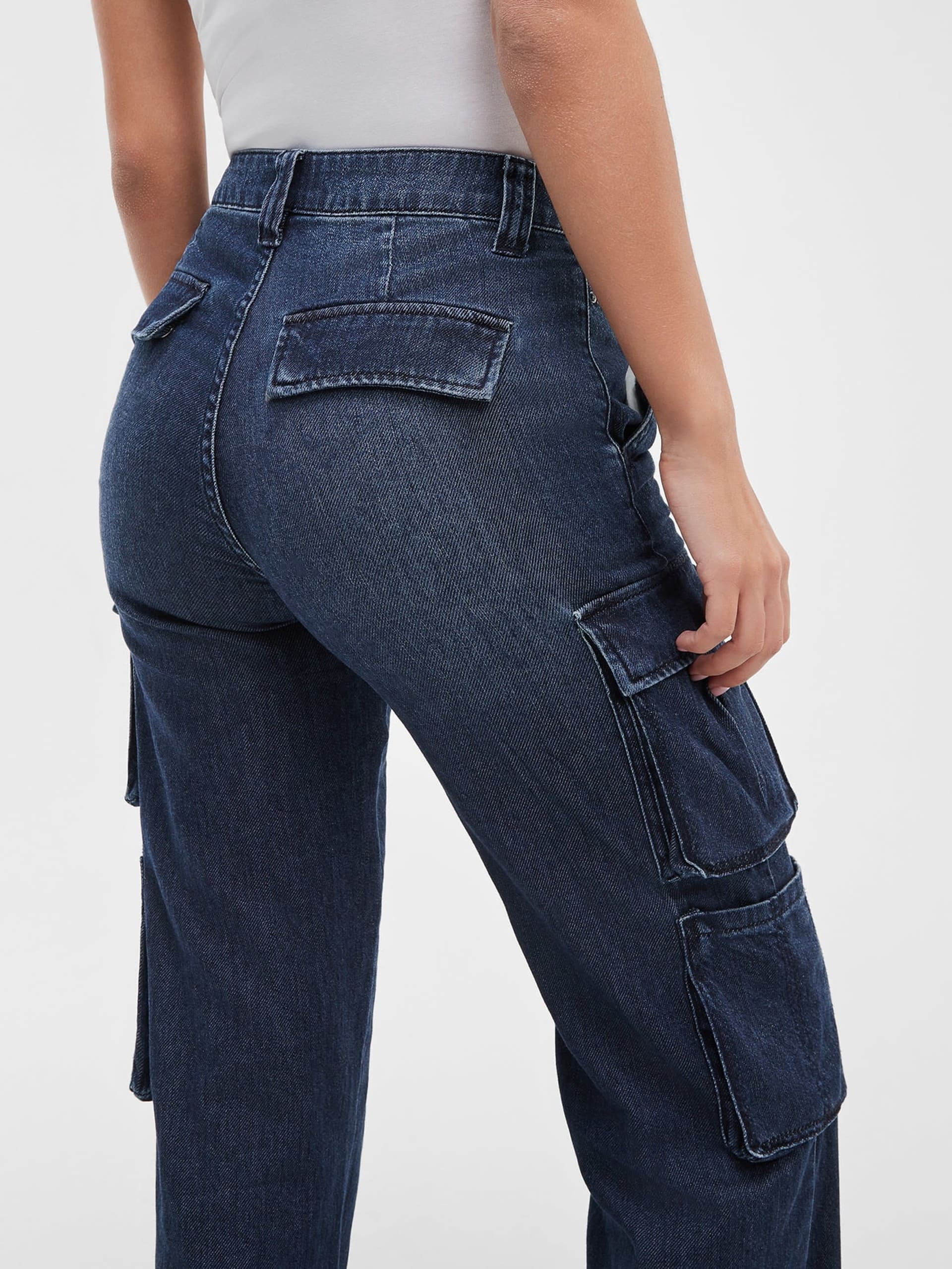 Calça jeans cargo Kori Denim