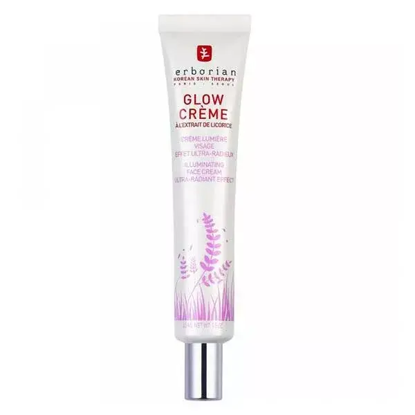 Creme facial iluminador Erborian Glow com extrato de alcaçuz 45ml
