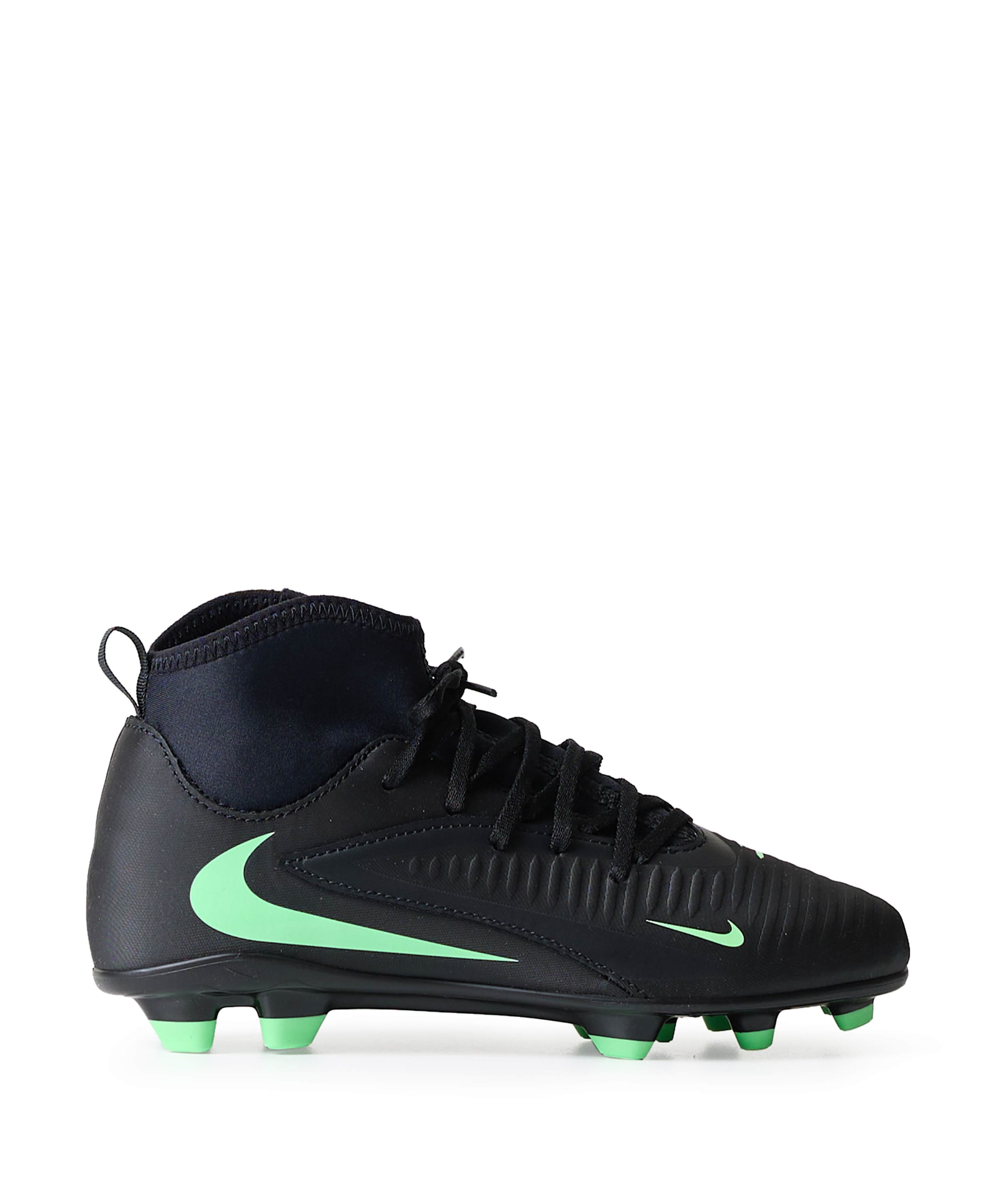 Nike Jr Phantom 6 High Club Fg/mg jongens voetbalschoenen zwart