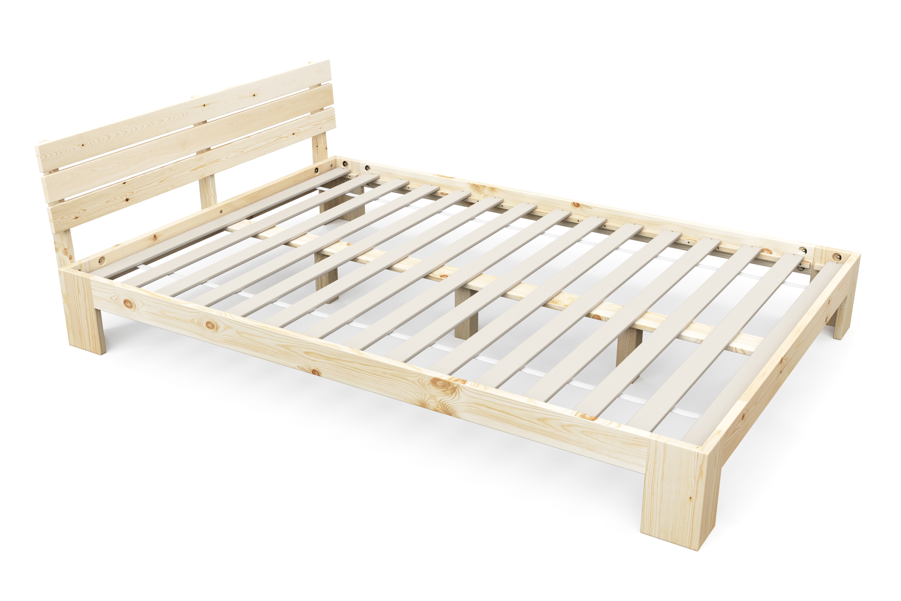 Bett Holz JAYDEN 140 x 200 cm nature
