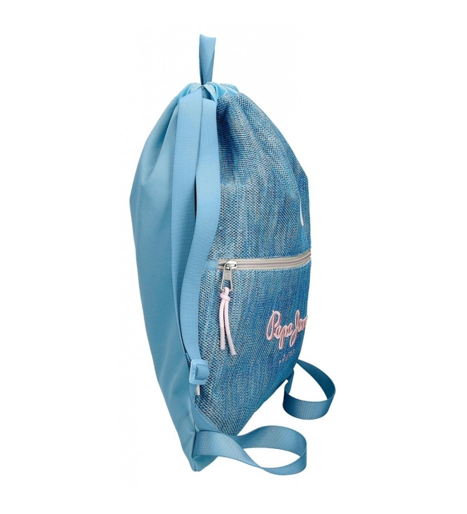 Mochila com cordão Pepe Jeans Lena azul