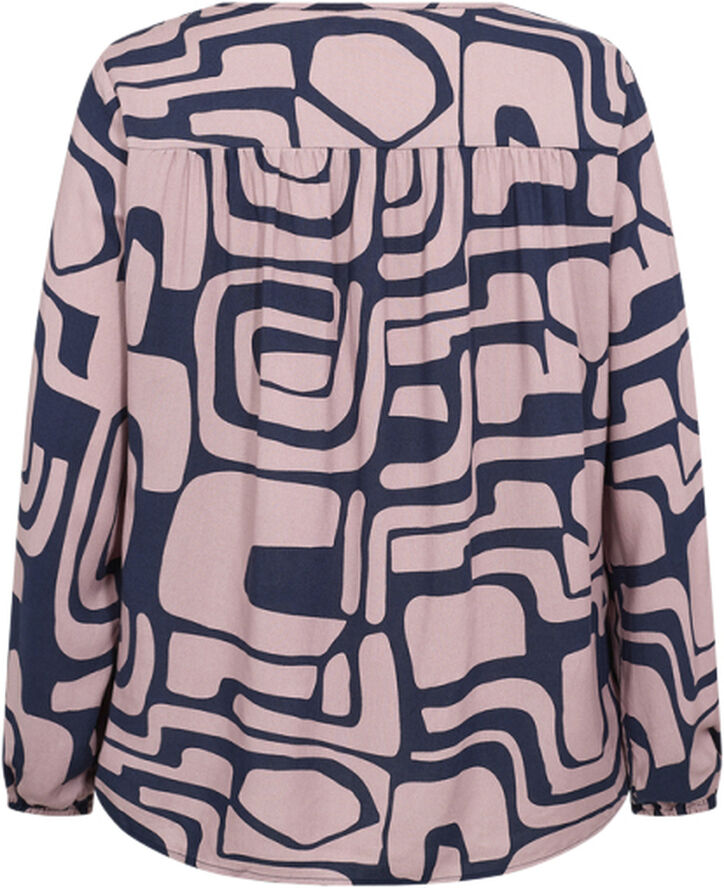 Wasabiconcept Curvy WA-JESSIE 1 Bluse Rosa 4160c woodrose combi